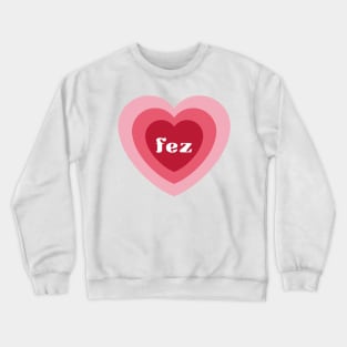 fez heart Crewneck Sweatshirt